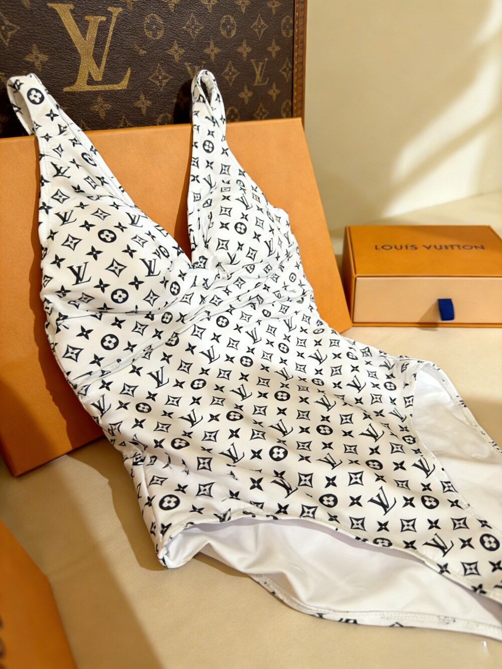 Louis Vuitton Monogram Cross Front Swimsuit - Picture 4 of 6